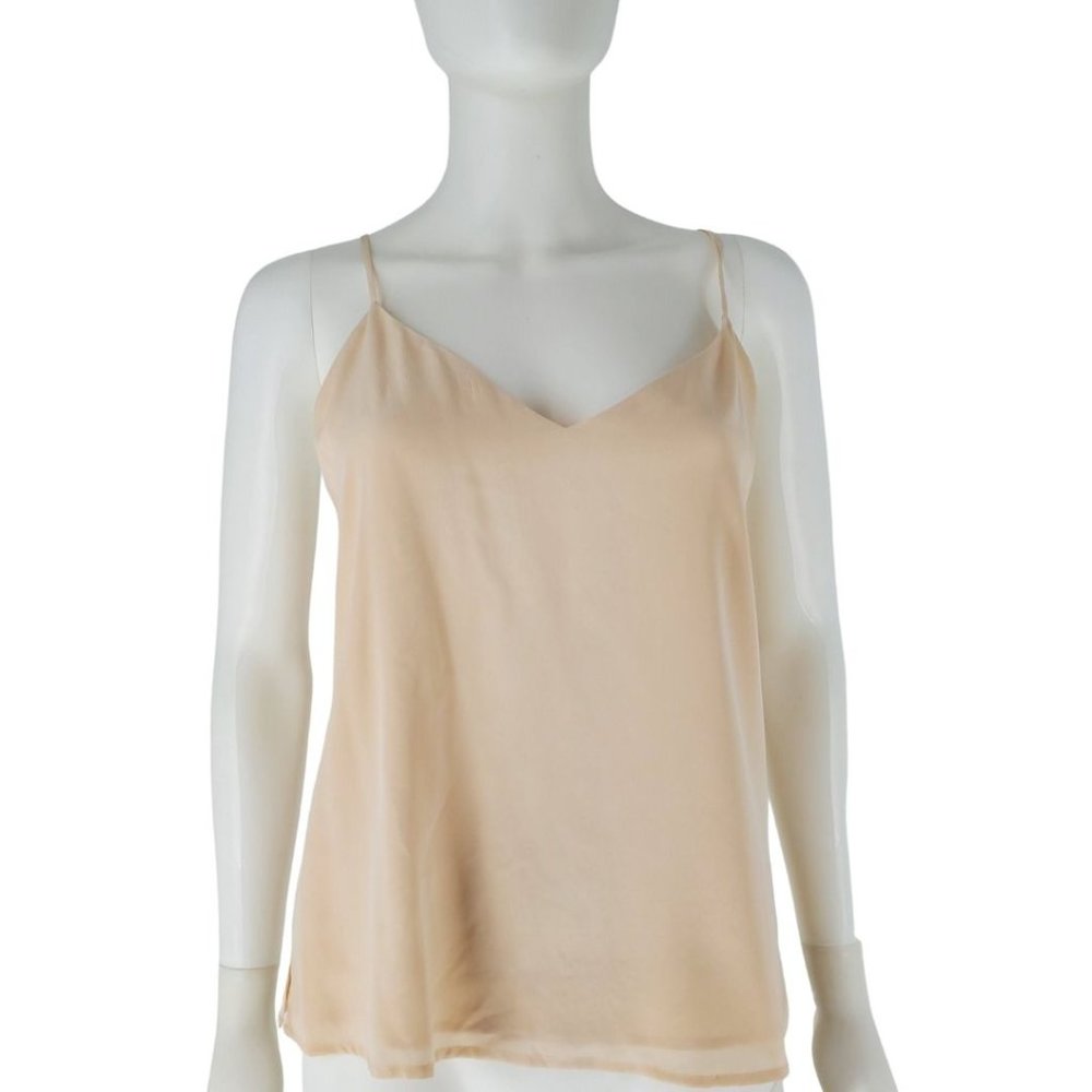 L'ANGENCE Silk Cream Cami Spaghetti Strap Tank Top